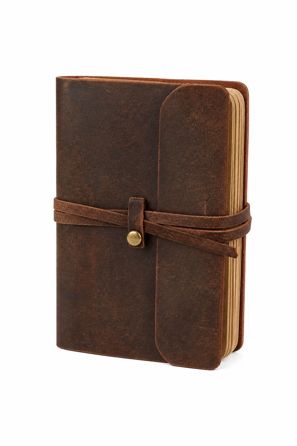 Carnet cuir antique présentation luxe – carnet d’écriture haut de gamme design vintage