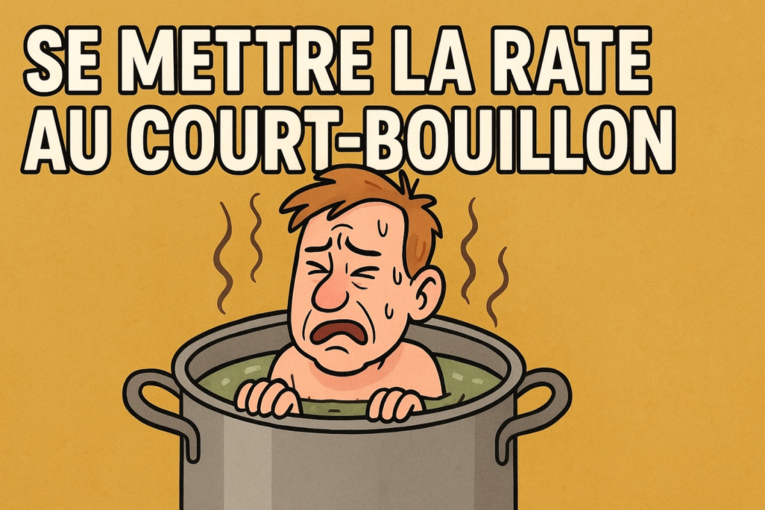 L'origine de l'expression française "Se mettre la rate au court bouillon"