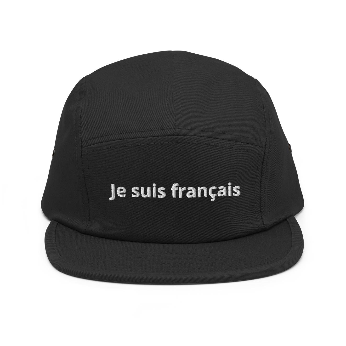 Casquette 5 panneaux en coton, profil bas et style camper