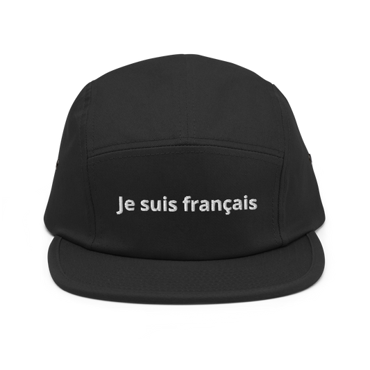 Casquette 5 panneaux en coton, profil bas et style camper