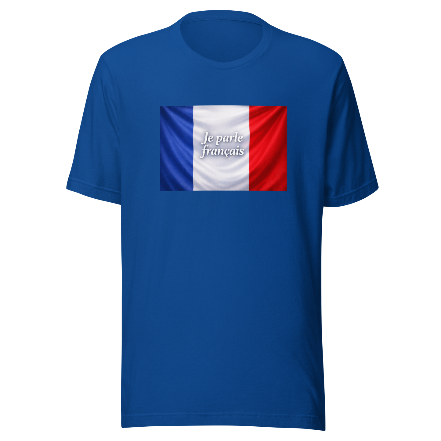 T-shirt léger à message français, coton pré-rétréci et coupe moderne pour adultes