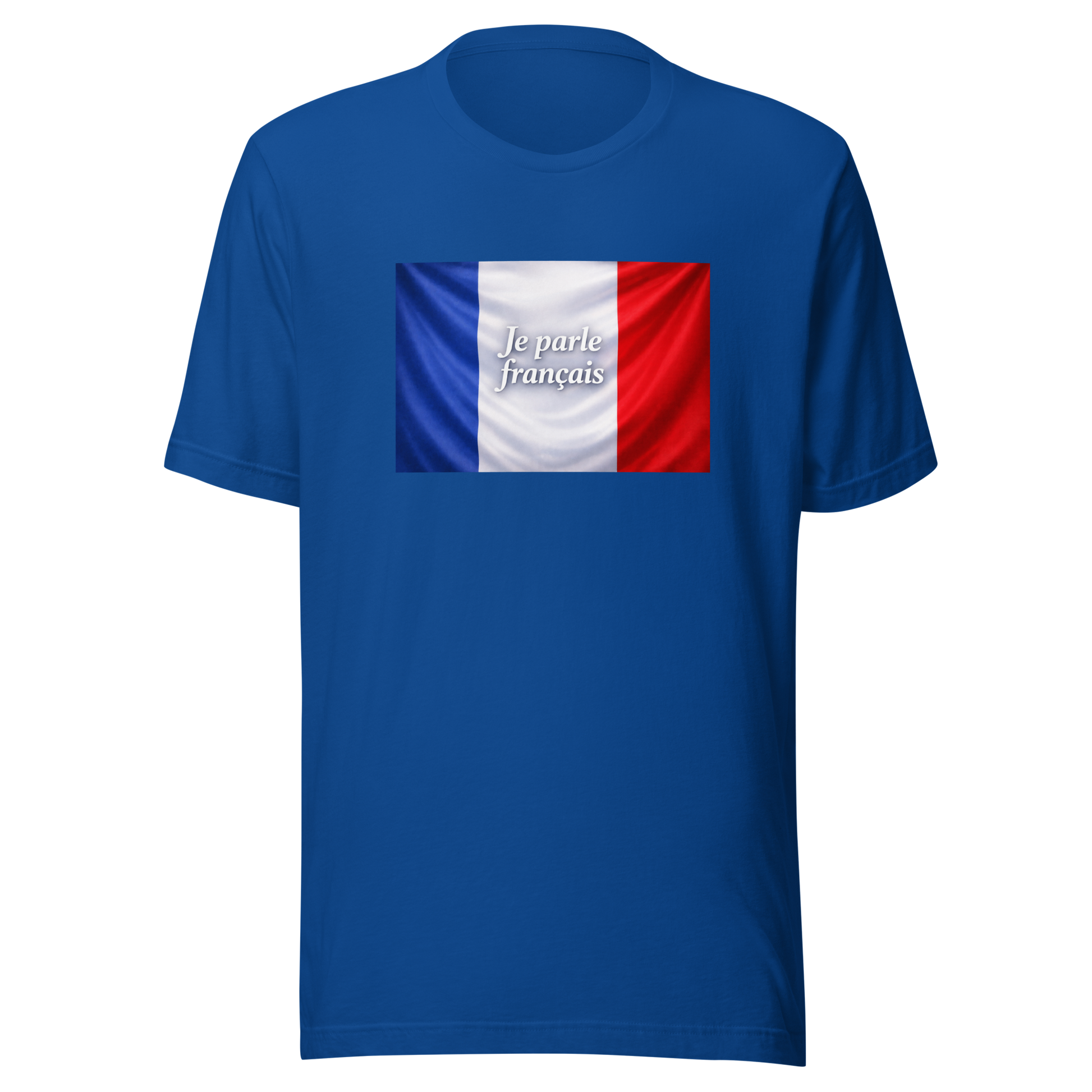 T-shirt léger à message français, coton pré-rétréci et coupe moderne pour adultes